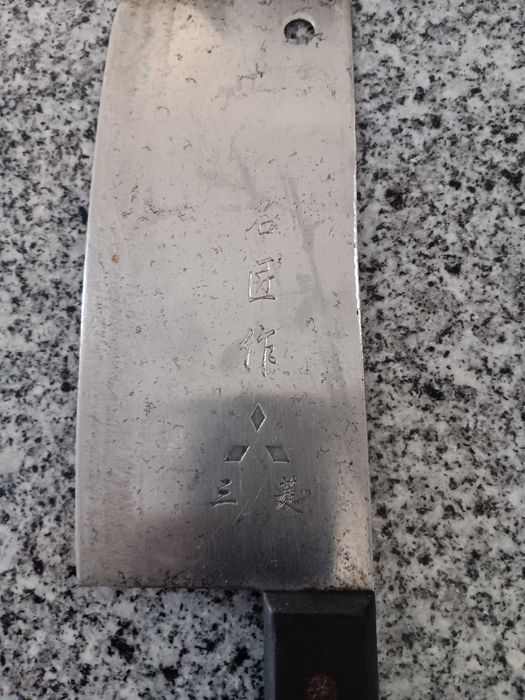 Antiguidades, cutelo japonês, anos 50/60 - óptima patina