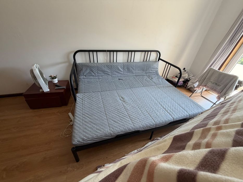 Sofa cama resistente com colchao