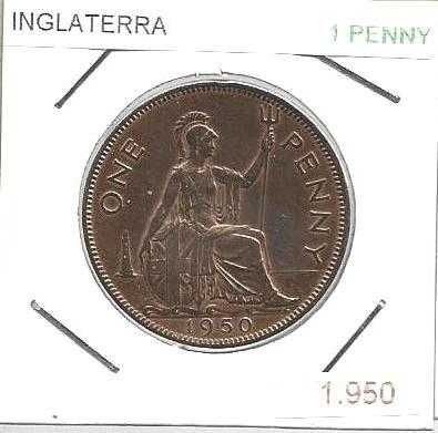 Inglaterra - - “Libra Esterlina” - - - 1 PENNY - - - Moedas