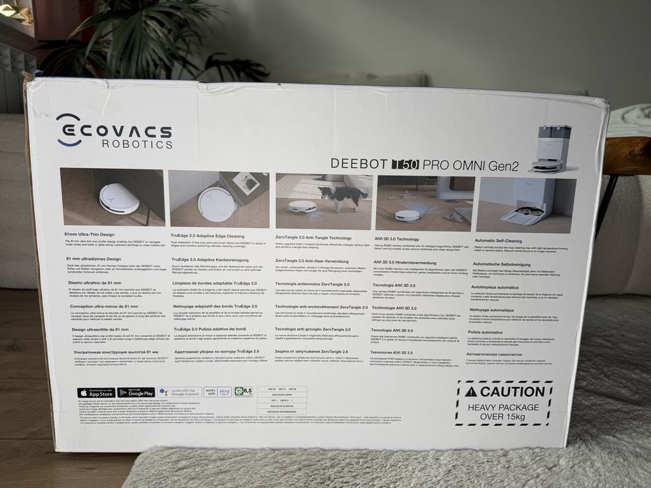 Robot sprzątający z mopem DEEBOT T50 PRO OMNI Gen 2 biały mopujący