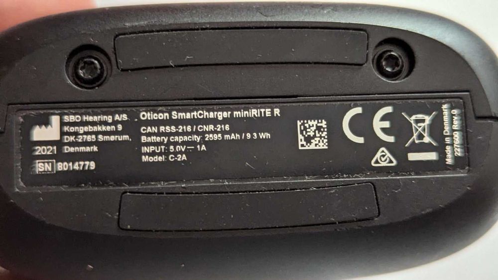 Oticon SmartCharger miniRITE R зарядное устройство слуховых аппаратов