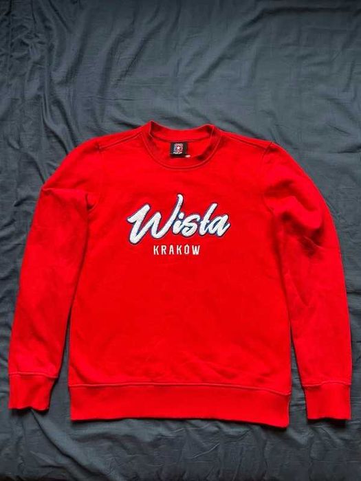 Bluza Wisła Kraków Official Store Ekstraklasa Haft Logo Czerwona Damska Vintage