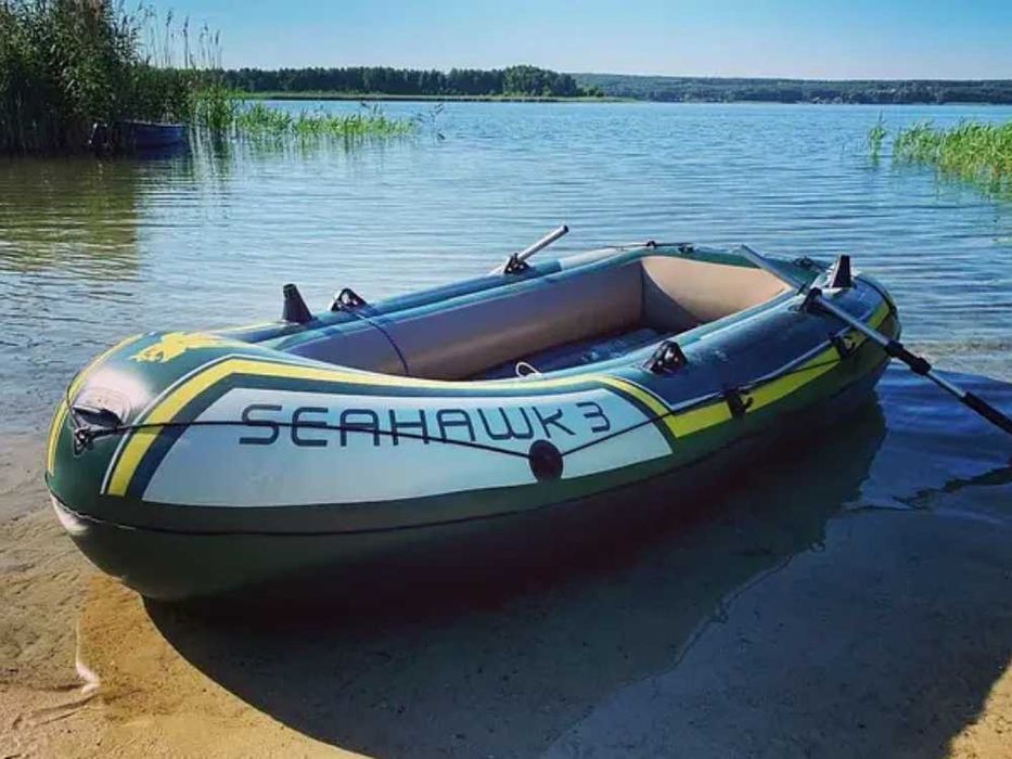 Лодка надувна Двомісна Тримісна Чотиримісна Човен ПВХ Весла Насос Нове