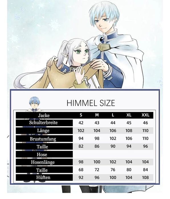 Fiamll Anime Freeze at the Funeral Heaven przebranie na karnawał strój