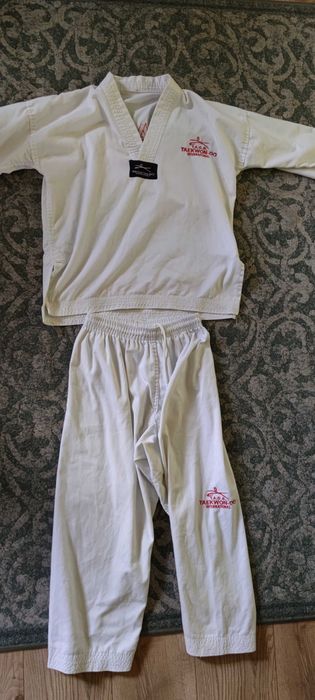 140 Strój kimono karate taekwondo dla chłopca dziewczynki unisex