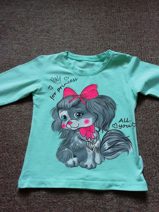 Продам лонгслів, кофту, реглан на дівчинку р. 98-104см