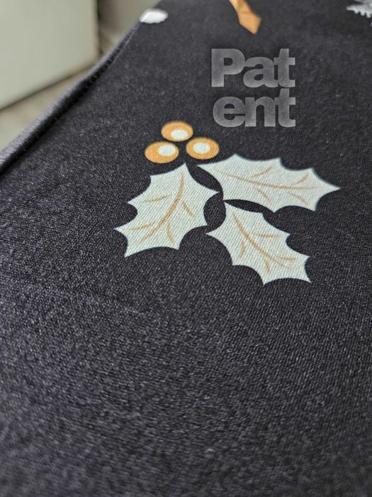 Świąteczne pokrowce na krzesła świąteczne 4 sztuki czarne święta