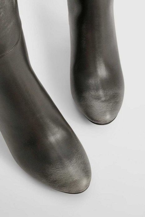 Szare kozaki na slupku Boohoo 41