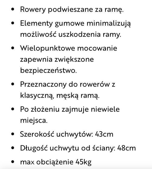 Wieszak rowerowy Mattez na 3 rowery