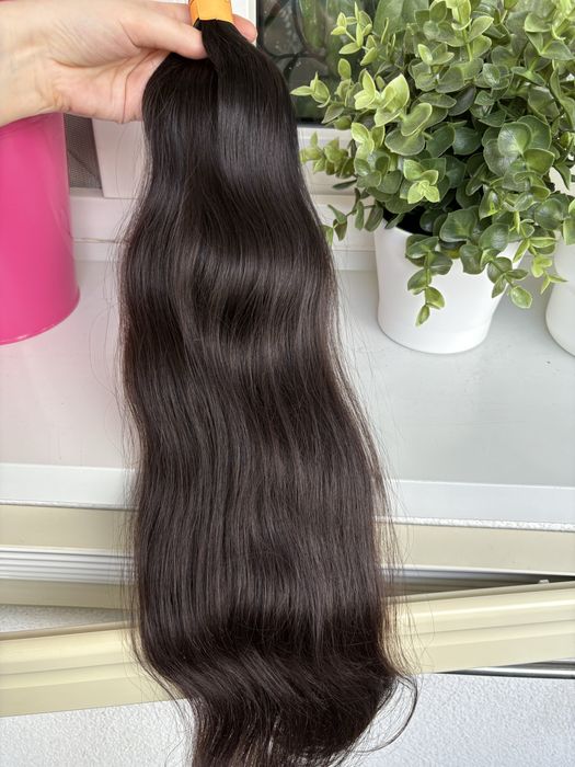 1) wlosy dziewicze 57 cm 123 gr