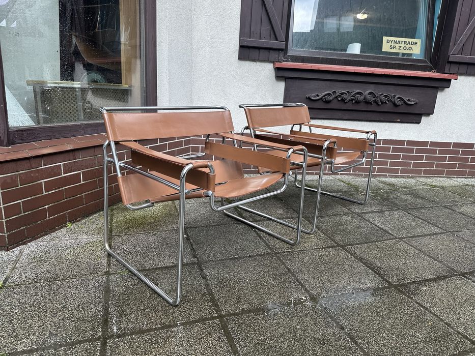 Wassily chair  Marcel Breuer Bauhaus. Oryginalny fotel produkcja Gavina