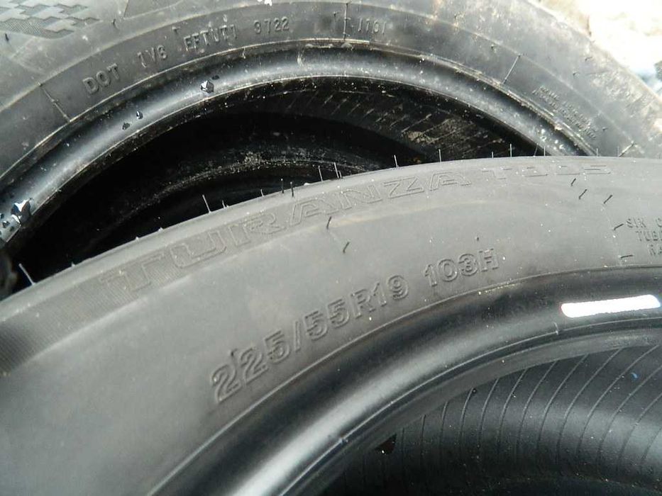 Шина колеса резина R19 225/55 Bridzestone Turanza T005 4шт Літо
