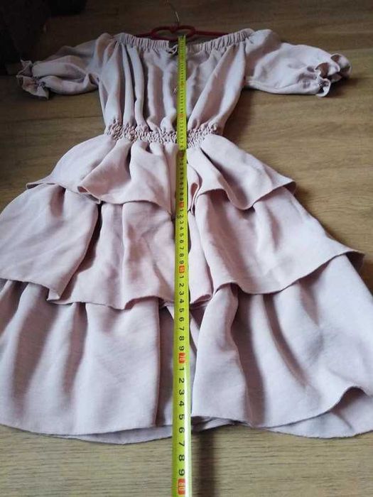 Sukienka pudrowy róż