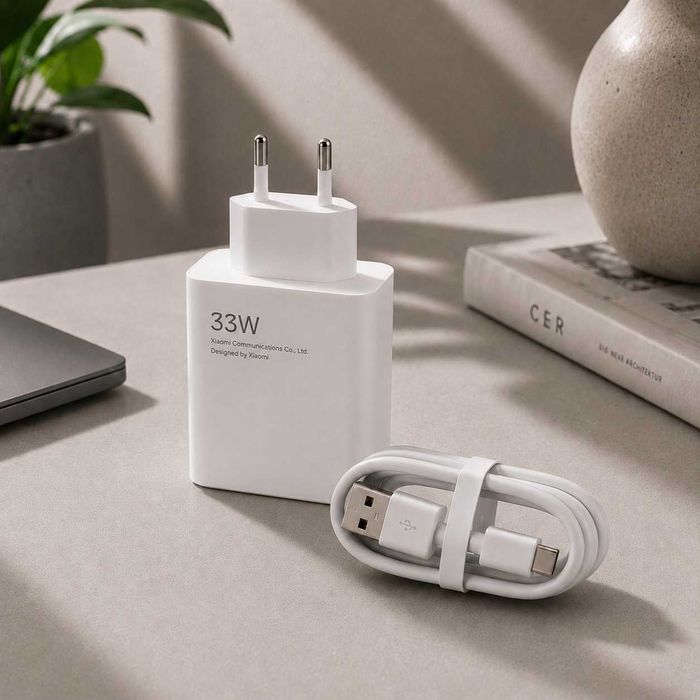 Оригінальна зарядка Xiaomi 33W Fast Charge для Redmi Xiaomi POCO/Бистра Зарядка Xiaomi