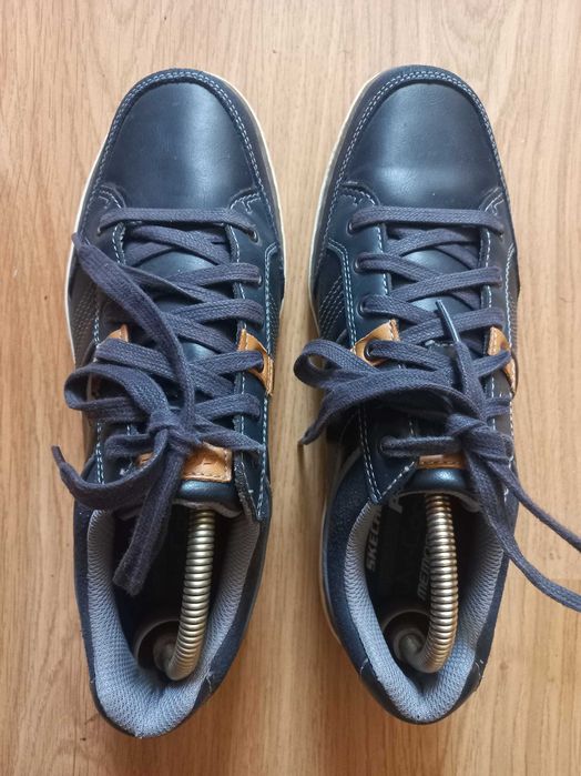 Мужские кожаные кроссовки SKECHERS 42 p.
