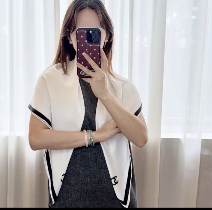 Хустка chanel молочна