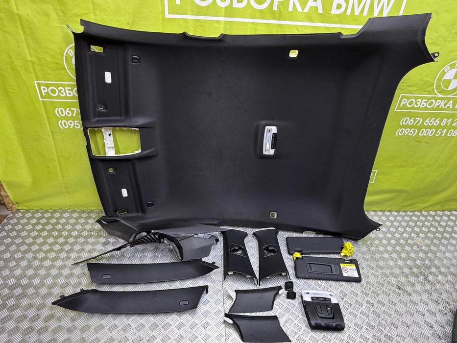 Потолок чорний BMW X6 F16 x5 f15 Черный потолок БМВ Х6 Ф16 стеля чорна