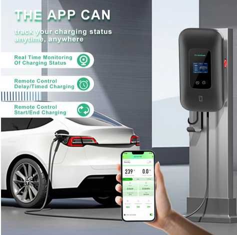 Wallbox Carregador 11 kw - 16 A - C/ APP - elétricos ou híbridos