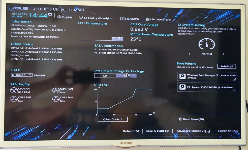 ПК I5 9400, asus Prime H370-Plus