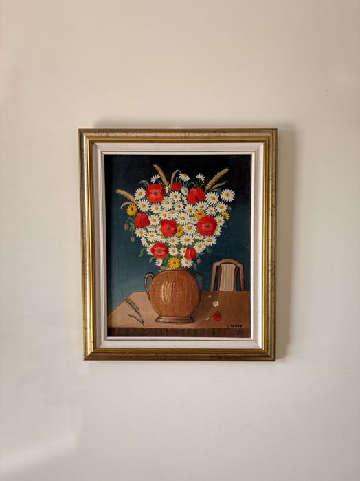 Pintura a óleo original vintage - origem italiana