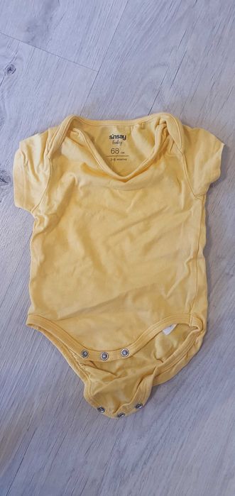 Zestaw ubranek niemowlęcych 68: body + pajac + spodnie