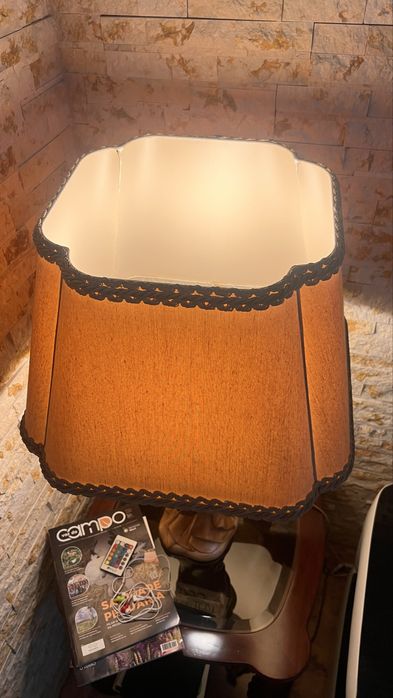 Candeeiro em Marfinite pintado à mão