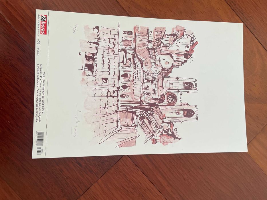 Serigrafias impressas - José Pádua e Gracinda Candeias