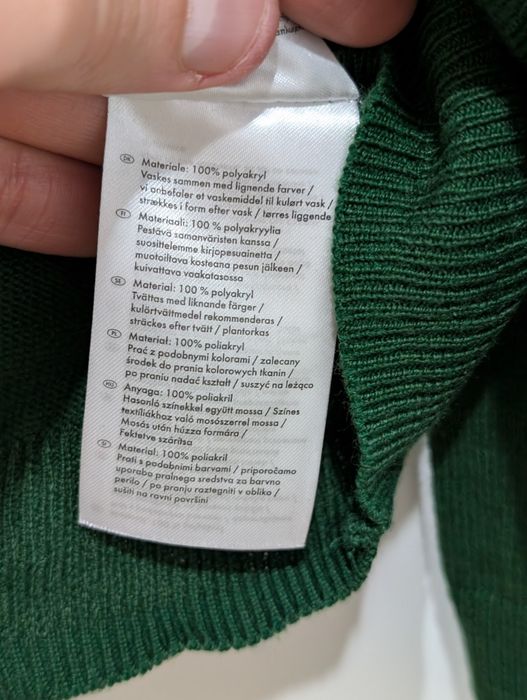 Męski zielony sweter LIVERGY rozmiar L NOWY