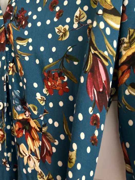 MARIE ZELIE piękna sukienka w kwiatki XS