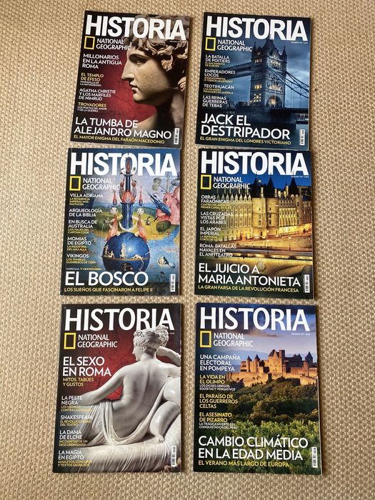 Várias Revistas Historia da National Gegraphic - idioma espanhol