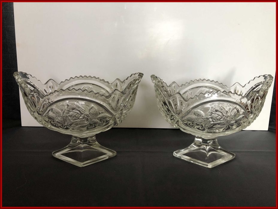 Sprzedam 2  SZKLANE  PATERY na owoce ciastka