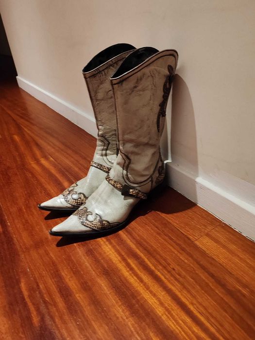 Botas Texanas em pele. Como novas
