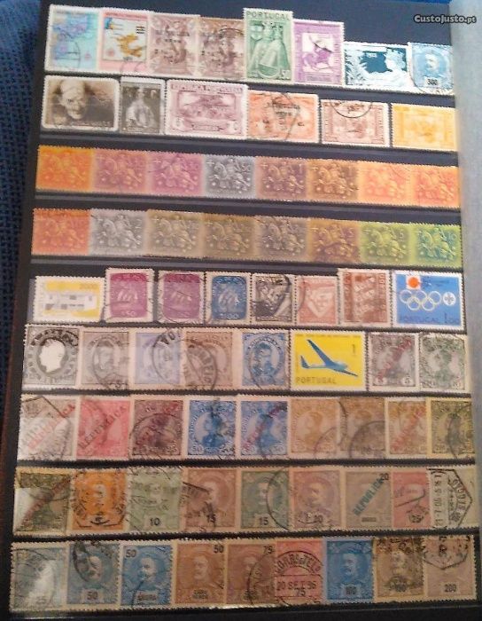 Selos Postais Filatelia Colecção Antiguidades