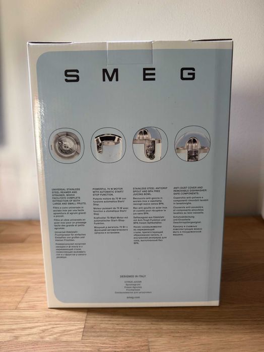 Citrinos SMEG Vermelho – Novo em Caixa