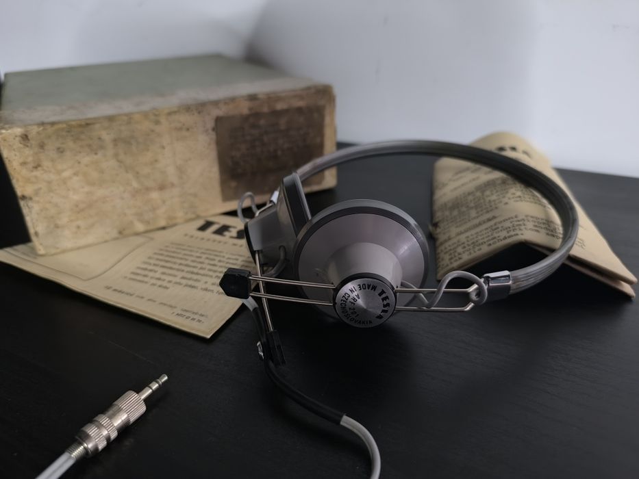 Słuchawki retro vintage Tesla ARF 201 prl