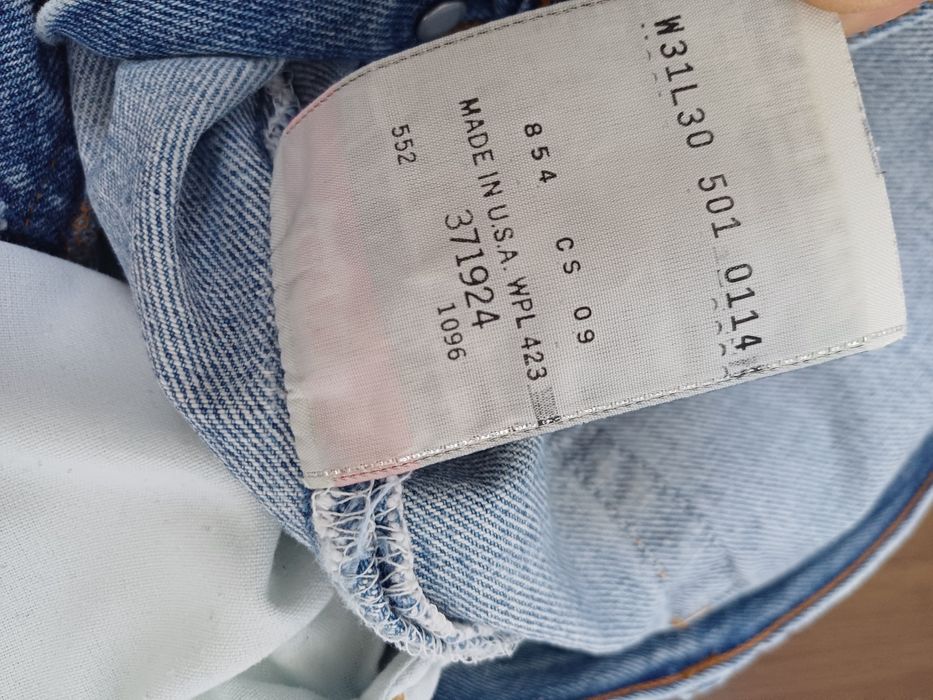 Винтажные джинсовые мужские шорты LEVIS  501 made іn USA разм 30