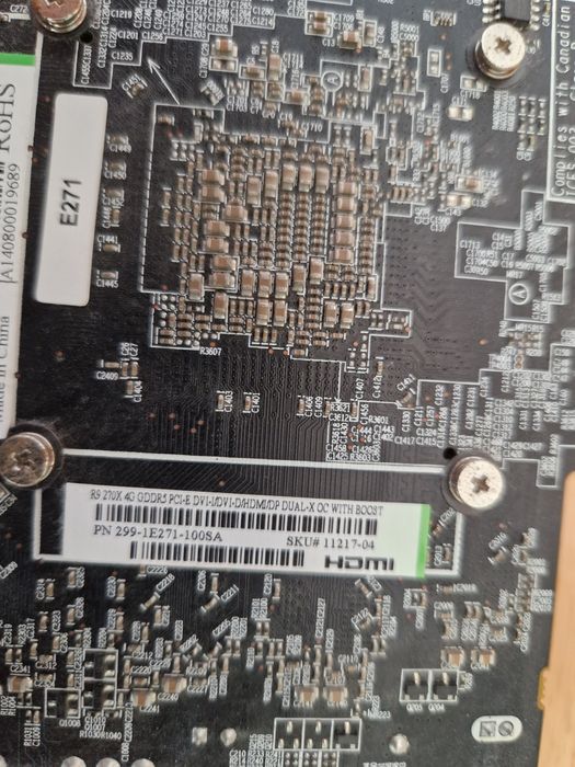 Sapphire Radeon R9 270X 4GB 256BIT GDDR5 Відеокарта Стан гарний