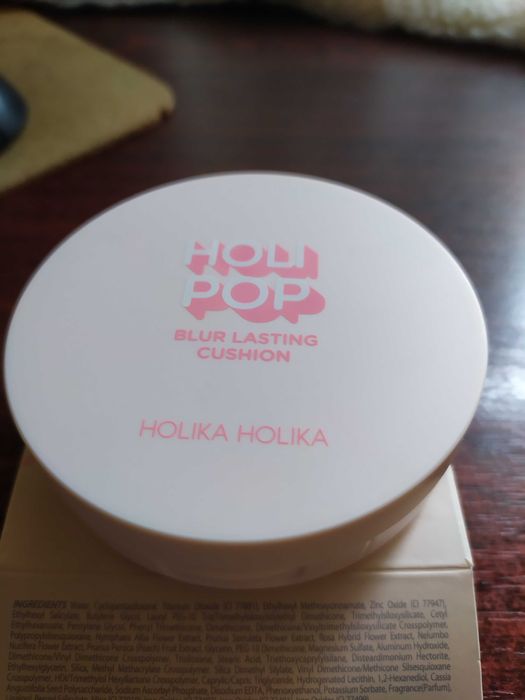 Кушон для лица Holika Holika Holi Pop Blur Lasting Cushion 02 Pink Blur SPF50+
