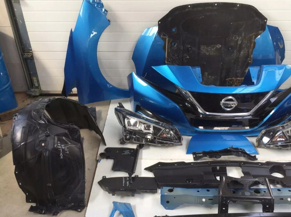 Nissan Leaf 40 62 2018 - 2024 року Бампер Капот Крило Фара Телевізор Підсилювач Радіатори Захист Підкрилок Арка комплект РОЗБОРКА/ЗАПЧАСТИНИ