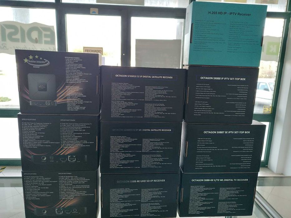 Recetores LINUX marcas Octagon e Golden