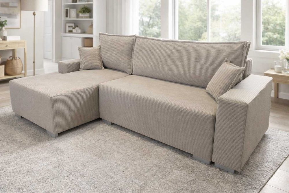 Narożnik RELAX | Duża kanapa | Rogówka | Funkcja spania