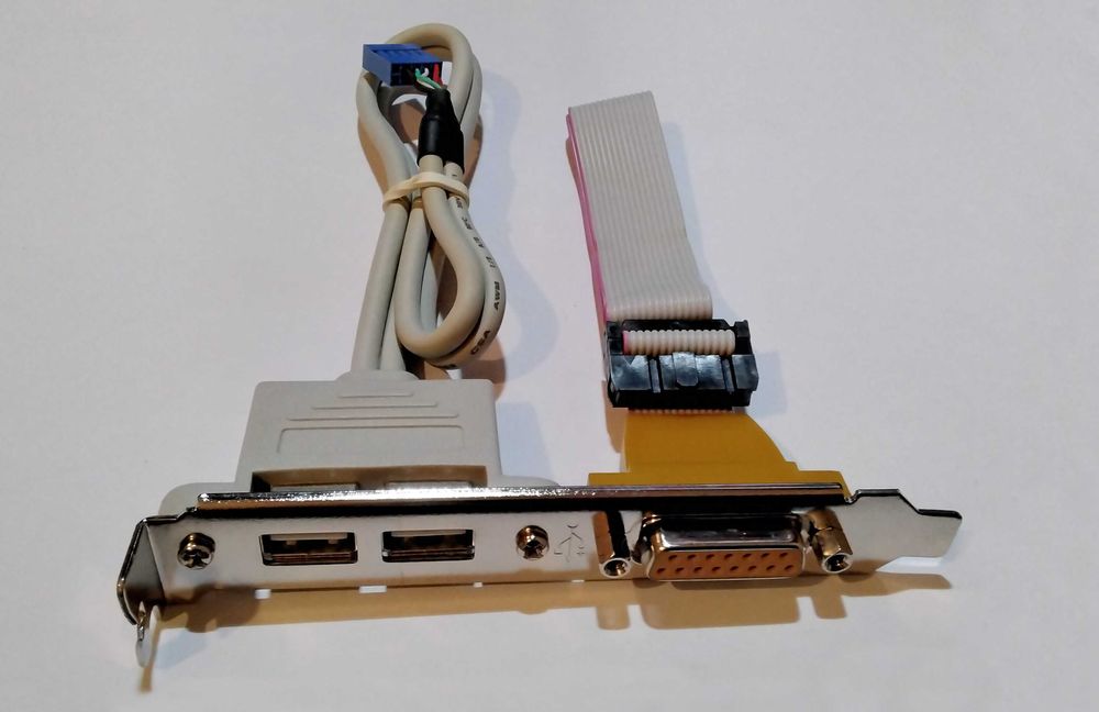 Bracket 2x USB 2.0 + Porta Serie de 15 pinos (novos)