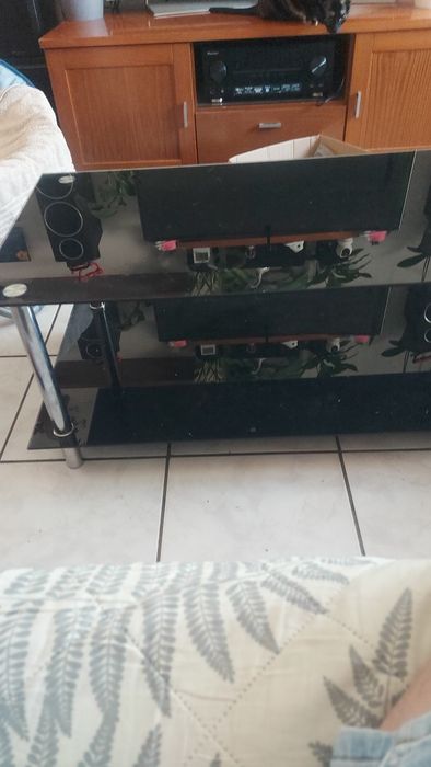 Mesa de centro em vidro