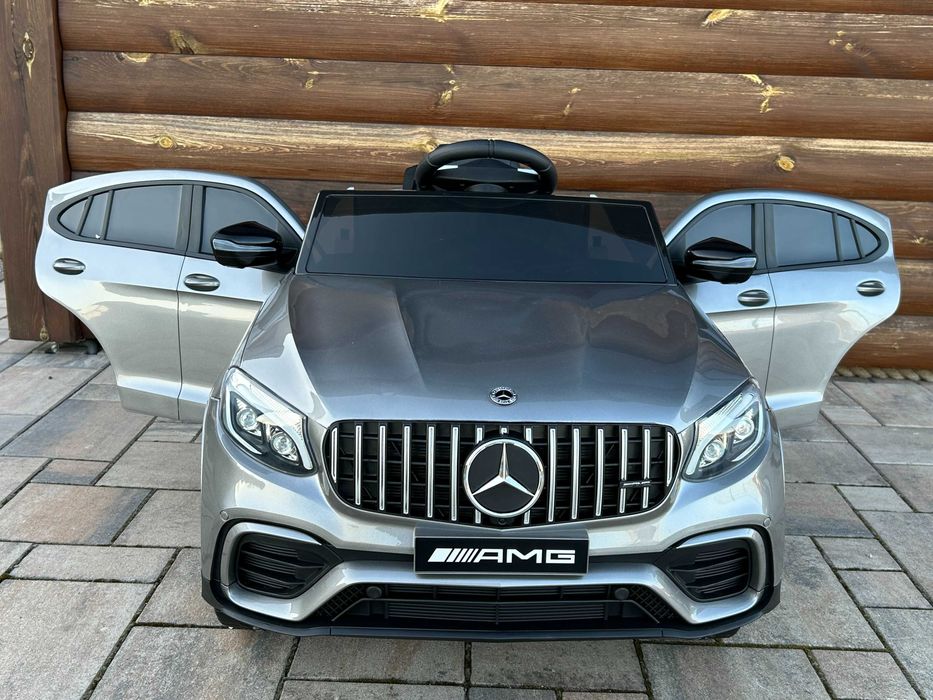 Auto na Akumulator Mercedes GLC 63 4x4 180 Watt Srebrny Lakier Tablice