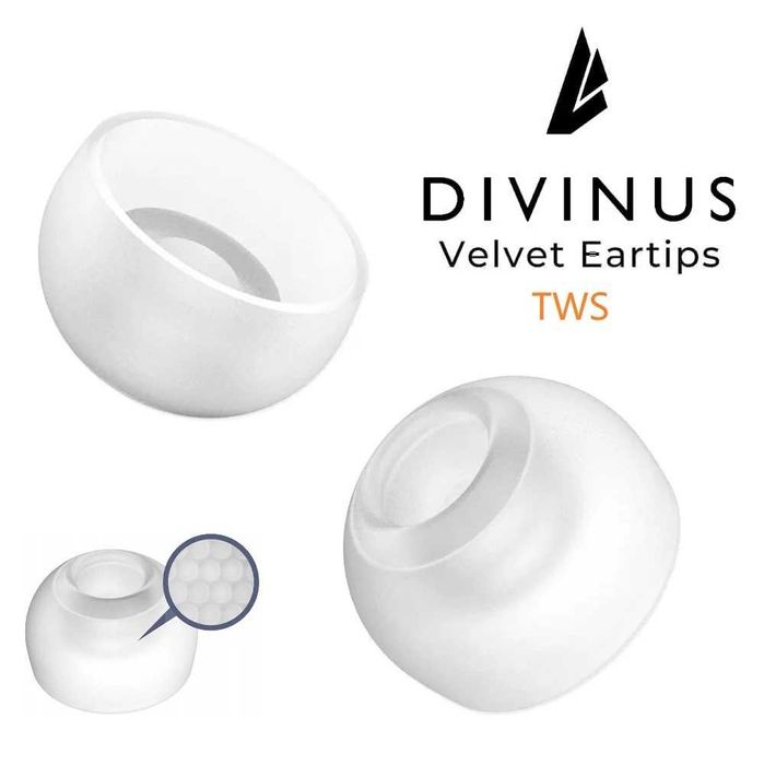 ‼️ Divinus Velvet TWS - сменные амбушюры, насадки для TWS наушников