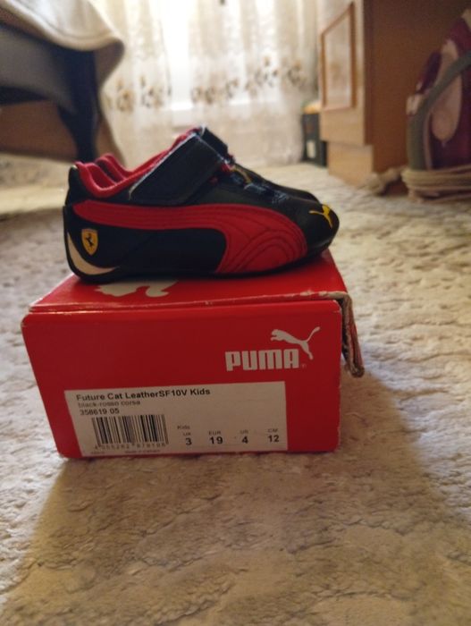 Детские кожаные кроссовки Puma Ferrari Future Cat