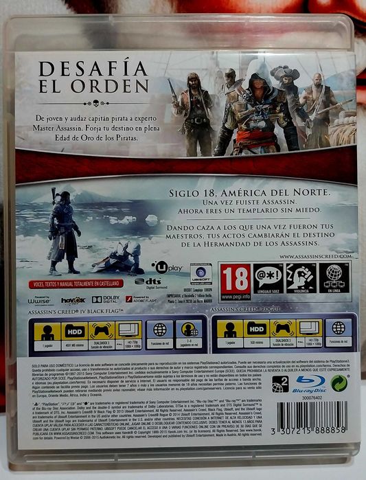 Assassin's Creed Black Flag and Rogue PS3