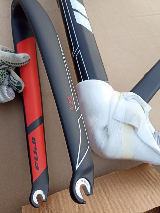 Nowa rama Karbonowa Szesa Gravel  Fuji Cube Giant Frame set widelec +