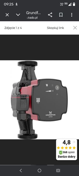 Pompa obiegowa Alpha 1, 25-60, 180
Grundfos ALP