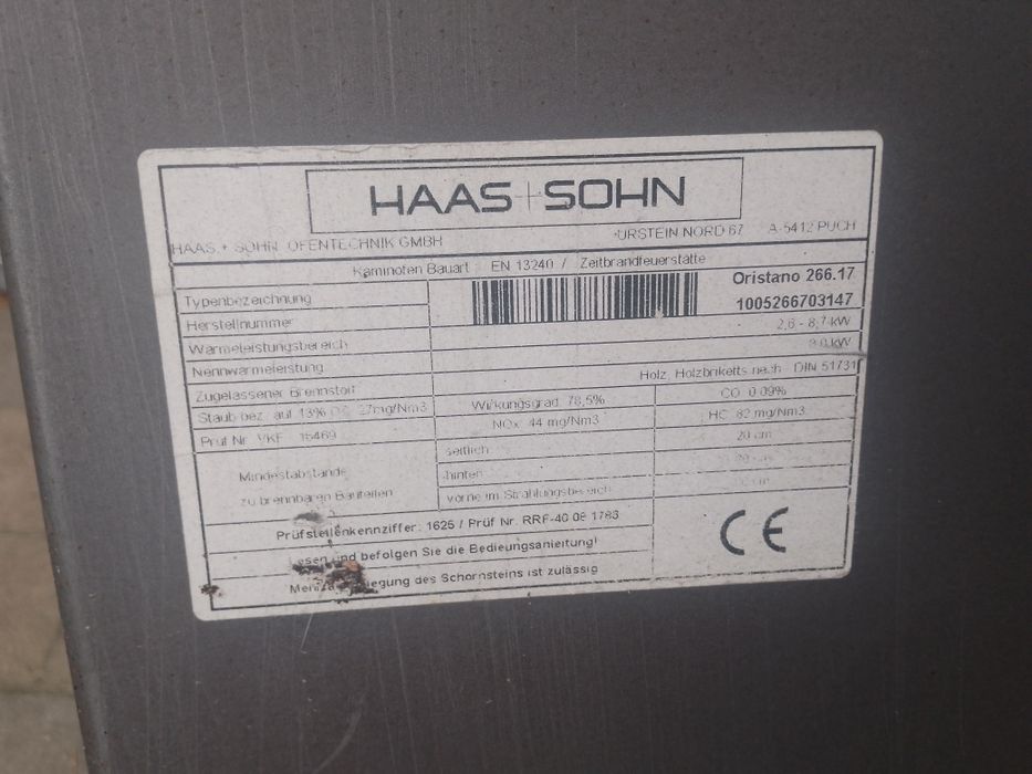 Piec kominek Haas Sohn